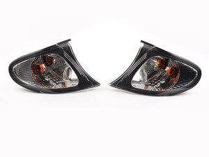 ES#3199765 - 63136914199KT - Front Euro Clear Turn Signal - Pair - Pair of front turn signals, clear lens with black trim. - Genuine European BMW - BMW