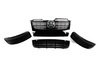 ES#1892593 - WOLFGRLKTWOFOGS - 2010 Wolfsburg Edition Grille Kit - Glossy black upper & lower center grilles with matching outers - Genuine Volkswagen Audi - Volkswagen