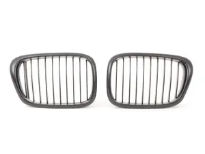 Blackout Grille Set - Matte Black - E39