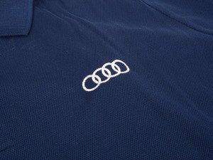 ES#2969970 - ACMAWM676NVYLG - Men's ClimaLite Three-Stripe Cuff Golf Polo By Adidas - Navy - Large - (NO LONGER AVAILABLE) - Look great when you Tee off. - Genuine Volkswagen Audi - 
