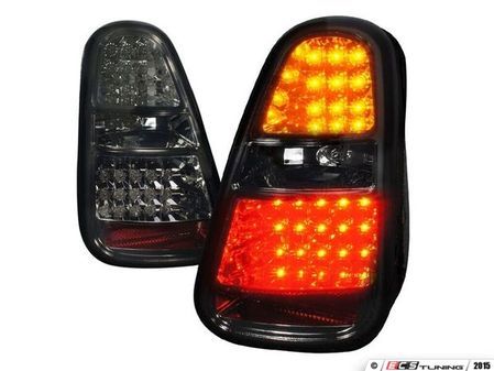 ES#3021587 - LTMINI06GLEDTM - Black Smoked LED Tail Light - Pair LT-MINI06GLED-TM - Stylish aftermarket LED tail lights for your 7/2004+ R50 R52 R53 with a black smoked housing - Spec-D Tuning - MINI