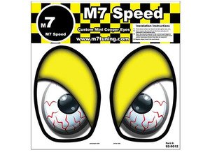ES#3089008 - 92-9012 - M7 Eye Decal Set - Bloodshot Yellow - (NO LONGER AVAILABLE) - Add some eyes to your engine bay wheel well - M7 Speed - 