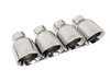 ES#2827451 - SSXAU332 - Cat-Back Exhaust System - Resonated - 2.76" stainless steel with quad 100mm polished tips - Milltek Sport - Audi