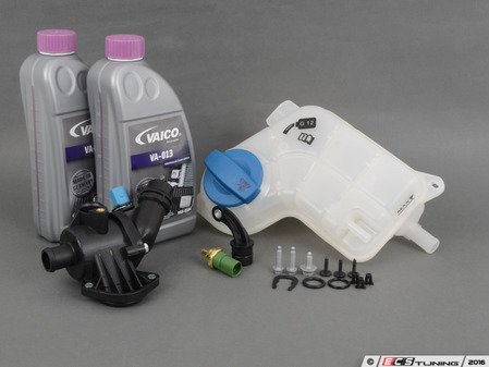 ES#2586289 - 06B121111K2KT - Cooling System Refresh Kit - Level 1 - Replace your thermostat, temp sensor and expansion tank with one kit! - Assembled By ECS - Audi