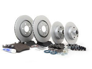 ES#2696262 - 1H0615301AKT8 - Front & Rear Brake Service Kit  - All of the parts necessary for a complete brake service - Assembled By ECS - Volkswagen