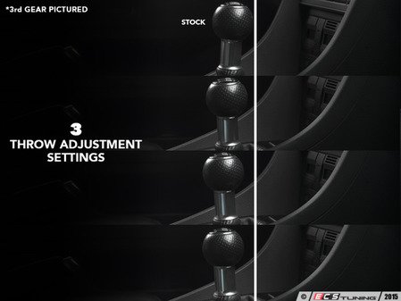 ECS - 009198ECS01 - Adjustable Short Throw Shifter - Audi B6/B7 A4/S4