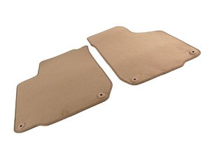 ES#311376 - 1J1061223EALFX - Front Floor Mats - Beige - (NO LONGER AVAILABLE) - Set of 2 floor mats for the front - Genuine Volkswagen Audi - 