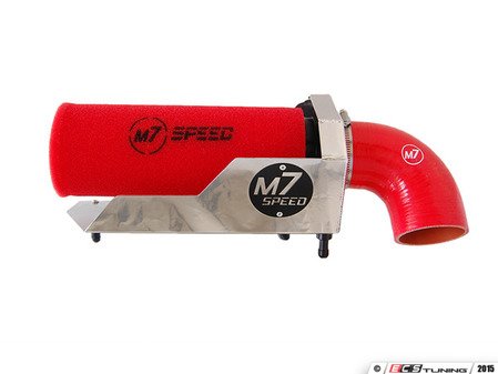 ES#3098127 - 56-312113 - M7 Speed MAXX-FLO Air Intake System - (NO LONGER AVAILABLE) - Low restriction foam air filter which adds more air flow : polished : Red elbow : foam filter - M7 Speed - 