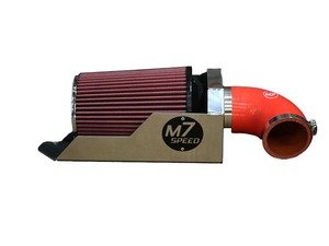 ES#3098128 - 56-312114 - M7 Speed MAXX-FLO Air Intake System - (NO LONGER AVAILABLE) - Low restriction cloth air filter which adds more air flow : polished : Red elbow : cloth filter - M7 Speed - 