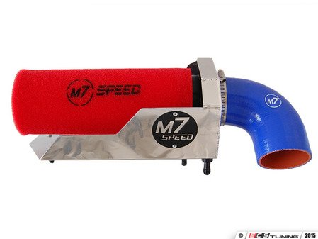 ES#3098130 - 56-312123 - M7 Speed MAXX-FLO Air Intake System - (NO LONGER AVAILABLE) - Low restriction foam air filter which adds more air flow : polished : Blue elbow : foam filter - M7 Speed - 