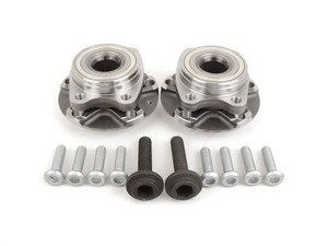 ES#3098229 - 017617ECS01KT -  Front Wheel Bearing And Hub Assembly Kit - Includes the left and right side bearing and hub pressed together for you! - Assembled By ECS - Audi