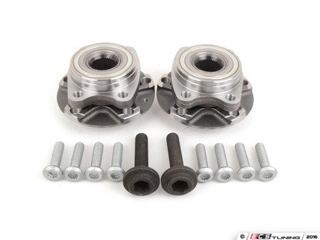 ES#3098229 - 017617ECS01KT -  Front Wheel Bearing And Hub Assembly Kit - Includes the left and right side bearing and hub pressed together for you! - Assembled By ECS - Audi