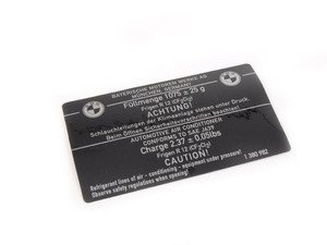 ES#179128 - 64501380982 - 6-LABEL A/C - Genuine BMW - BMW