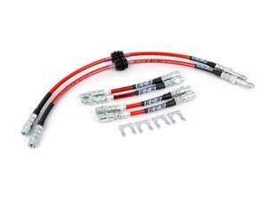 ES#1219 - MK3BLK6C280MR - Exact-Fit Stainless Steel Brake Lines - Kit - Set of six lines to replace factory rubber lines - ECS - Volkswagen