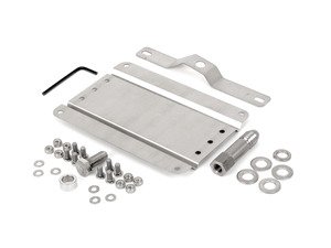 ES#3089102 - 0002S-AU1-50 - No Holes License Plate Bracket Kit - Avoid drilling holes in your bumper by utilizing a tow hook mounted plate bracket - GMG Motorsports - Audi