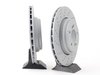 ES#2649850 - 34212283803KT - Rear Cross Drilled Brake Rotors - Pair (350x24) - Semi-Floating 2-Piece Design  - Zimmermann - BMW