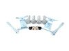 ES#2959942 - 7L0698269A1KT - Front Pad & Rotor Installation Kit - Services Both Sides - Guide pins with bushings, carrier bolts, rattle clips & brake quiet - Assembled By ECS - Volkswagen