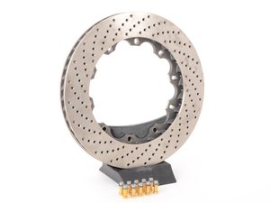 ES#3024076 - 31.536.1202.99 - 332x32mm StopTech Aero-Rotor - Drilled (Right Side) - Replacement right side rotor ring for 332x32mm StopTech big brake kits - Includes hardware (min. 30mm) - Bare iron ring - StopTech - 