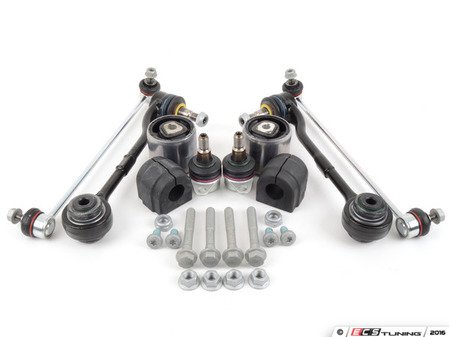 ES#2826506 - 31126768989KT - Front Suspension Refresh Kit - Level 1 - Control arms, end links and sway bar bushings for a partial front suspension rebuild - Assembled By ECS - BMW