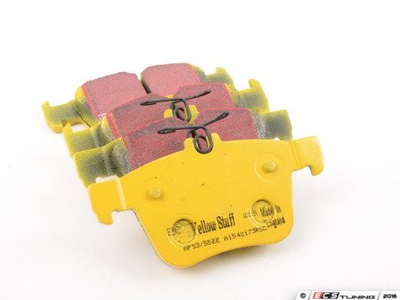 ES#3047774 - DP42173R - Rear YellowStuff Performance Brake Pad Set - EBC's premium sport street pad that offers high friction levels and heat fade resistance - EBC - Audi