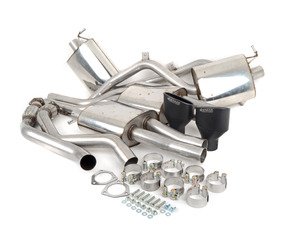 ES#2827388 - SSXAU262 - Cat-Back Exhaust System - Resonated - 2.37" stainless steel with dual oval black Cerakote tips - Milltek Sport - Audi