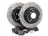 ES#4883296 - 010830ECS01KT3 - Performance Rear Brake Service Kit - Featuring ECS 2-piece semi-floating cross drilled and slotted rotors and ECS EP24 "Enthusiast Performance" brake pads. - Assembled By ECS - BMW