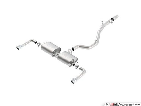 ES#3102518 - 140682 - Performance Cat-Back Exhaust System - 3.00" split into two 2.25" stainless steel with dual 3.50" polished stainless tips - Borla - Audi