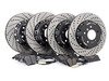 ES#3046850 - 010830ECS01KT2 - Performance Front & Rear Brake Service Kit - Featuring front and rear ECS 2-piece semi-floating cross drilled and slotted rotors, and ECS EP24 "Enthusiast Performance" brake pads. - Assembled By ECS - BMW