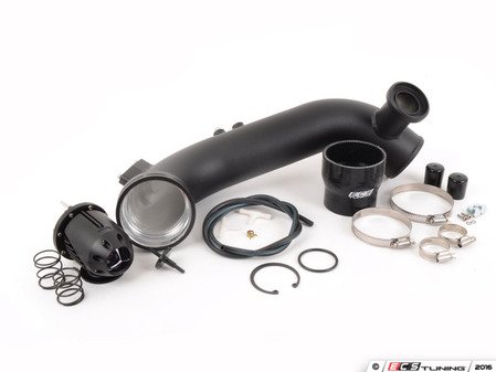 ES#2966656 - 010997ECS - N54 Chargepipe With BOV Kit - Complete blow off valve kit to eliminate your weak stock diverter valves. Finished in black for a stealth install. - ECS - BMW