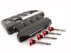 ES#3082315 - 005243ecs01aKT1 - Carbon Fiber Engine Cover Kit  - Includes ECS Carbon Fiber Engine Cover and Red Coil Packs for enhanced underhood styling! - Assembled By ECS - Volkswagen