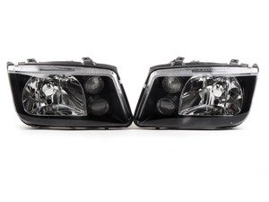 ES#3021439 - LHJET99JMRS - OE Style Headlight Set - Black - US spec OE style headlights with blacked out housing - Spec-D Tuning - Volkswagen