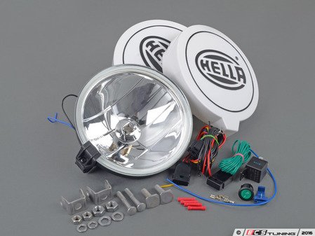 ES#3090505 - 010032801 - Hella 700FF Driving Lamp Kit - Auxiliary/Universal Lamp Kit - Light up the road ahead and make a statement! - Hella - Audi BMW Volkswagen Mercedes Benz MINI Porsche