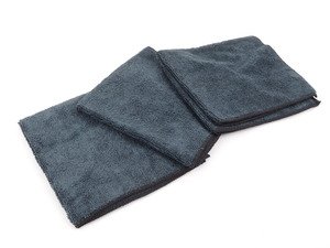 ES#2848125 - MIC35301 - Workhorse Black Professional Grade Microfiber Towel - (16" x 16") - Priced Each - (NO LONGER AVAILABLE) - Keep your car looking its best - Chemical Guys - 