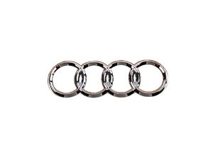 ES#383864 - 4E08537422ZZ - Audi Trunk Emblem - Trunk mounted Audi rings, featuring self adhesive backing - Genuine Volkswagen Audi - Audi