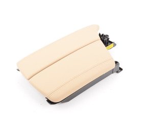 ES#2101003 - 51169216866 - Leather center armrest assembly  - Beige - Genuine BMW - BMW