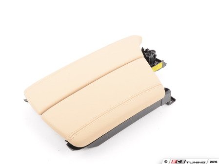 ES#2101003 - 51169216866 - Leather center armrest assembly  - Beige - Genuine BMW - BMW