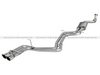 ES#2985787 - 49-46403 - Cat-Back Exhaust System - Single Exit - 2.75" reduced to 2.5" Stainless downpipe to dual 2.25" exhaust with Polished tips - AFE - Audi