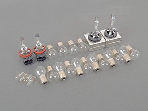 ES#2581942 - N10566101KT2 - Exterior Bulb Refresh Kit W/ Fog Lights - Includes all headlight, tail light, fog light and side marker bulbs - Assembled By ECS - Audi