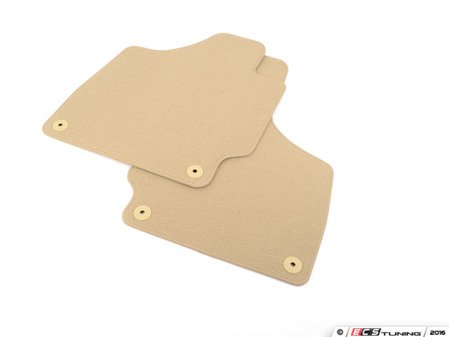 ES#449187 - 8J1863691FT66 - Front Carpeted Floor Mat Set - Luxor Beige - Don't let worn or dirty floor mats ruin the look of your Audi - Genuine Volkswagen Audi - Audi