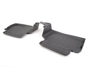 ES#2530956 - 82112290688 - Rear Floor Mat Liners Black - Set - All Weather Floor Mats - Genuine MINI - MINI