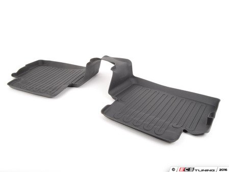 ES#2530956 - 82112290688 - Rear Floor Mat Liners Black - Set - All Weather Floor Mats - Genuine MINI - MINI