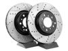 ES#3025768 - TMS12033 - Cross-Drilled & Slotted Brake Rotors - Front  - This design removes performance robbing outgas and material dust caused by braking - StopTech - BMW