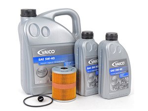 ES#2785098 - VR612VOILKT8 - Oil Service Kit - With ECS Magnetic Drain Plug - Includes Mahle oil filter and Vaico 5w-40 oil - Assembled By ECS - Volkswagen