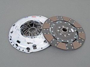 ES#2918672 - 02992-HDFF-R - FX350 Clutch Kit - Stage 3+ - Fiber Tough lined, rigid hub clutch disc with heavy duty pressure plate, Rated for 490ft/lbs. - Clutch Masters - Audi