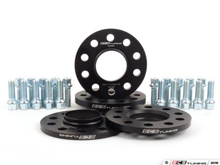 ES#3103499 - 019204ecs01KT - 18" Wheel Spacer Flush Fit Kit - Polished Bolts - Includes spacers & Polished bolts to obtain a flush look on your OE 18" wheels - ECS - Audi