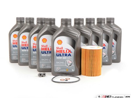 ES#3106723 - E965SVCKT4 - Shell Helix Ultra Racing Oil Change Kit / Inspection I - (NO LONGER AVAILABLE) - Everything needed for a basic oil service including Shell Helix Ultra Racing oil - Assembled By ECS - 