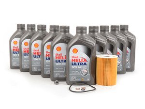 ES#3106721 - M56SVCKT2 - Shell Helix Ultra Racing Oil Change Kit - (NO LONGER AVAILABLE) - Everything needed for a basic oil service including Shell Helix Ultra Racing oil - Assembled By ECS - 