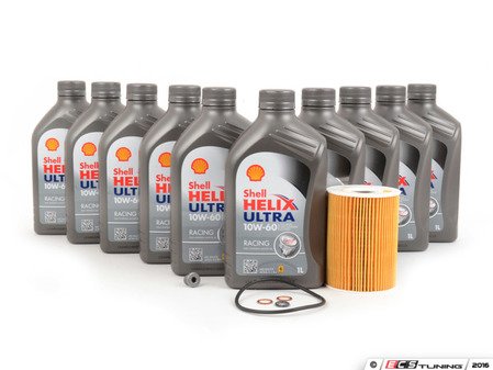 ES#3106721 - M56SVCKT2 - Shell Helix Ultra Racing Oil Change Kit - (NO LONGER AVAILABLE) - Everything needed for a basic oil service including Shell Helix Ultra Racing oil - Assembled By ECS - 