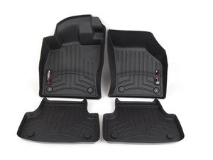 ES#3046041 - 444961KT - Front And Rear FloorLiner DigitalFit Kit - Black - Laser measured for perfect fitment and ultimate protection against moisture and debris - WeatherTech - Audi Volkswagen
