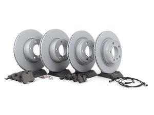ES#2862340 - 34116792219kt4KT - Front And Rear Brake Service Kit - Featuring Zimmermann rotors and ECS DD23 "Daily Driver" ceramic pads. - Assembled By ECS - BMW